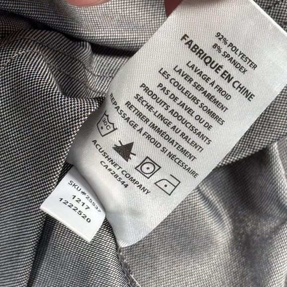 FootJoy Polo Shirt Mens Large‎ Gray Golf Sport Active Sportswear Lightweight - Picture 10 of 11